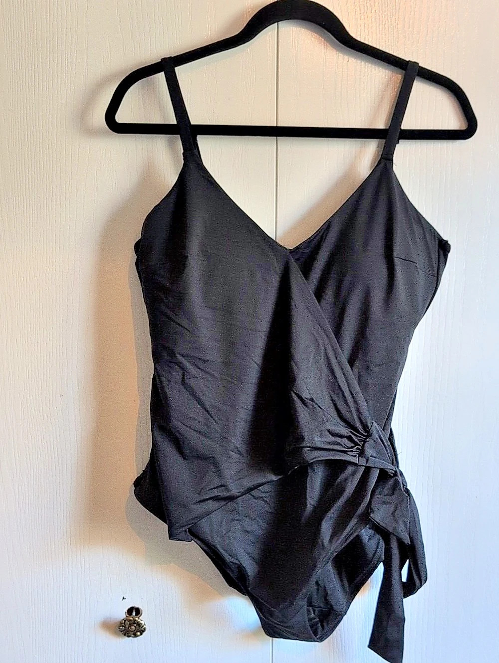 Knix Sculpt Wrap One Piece Swimsuit Black XL